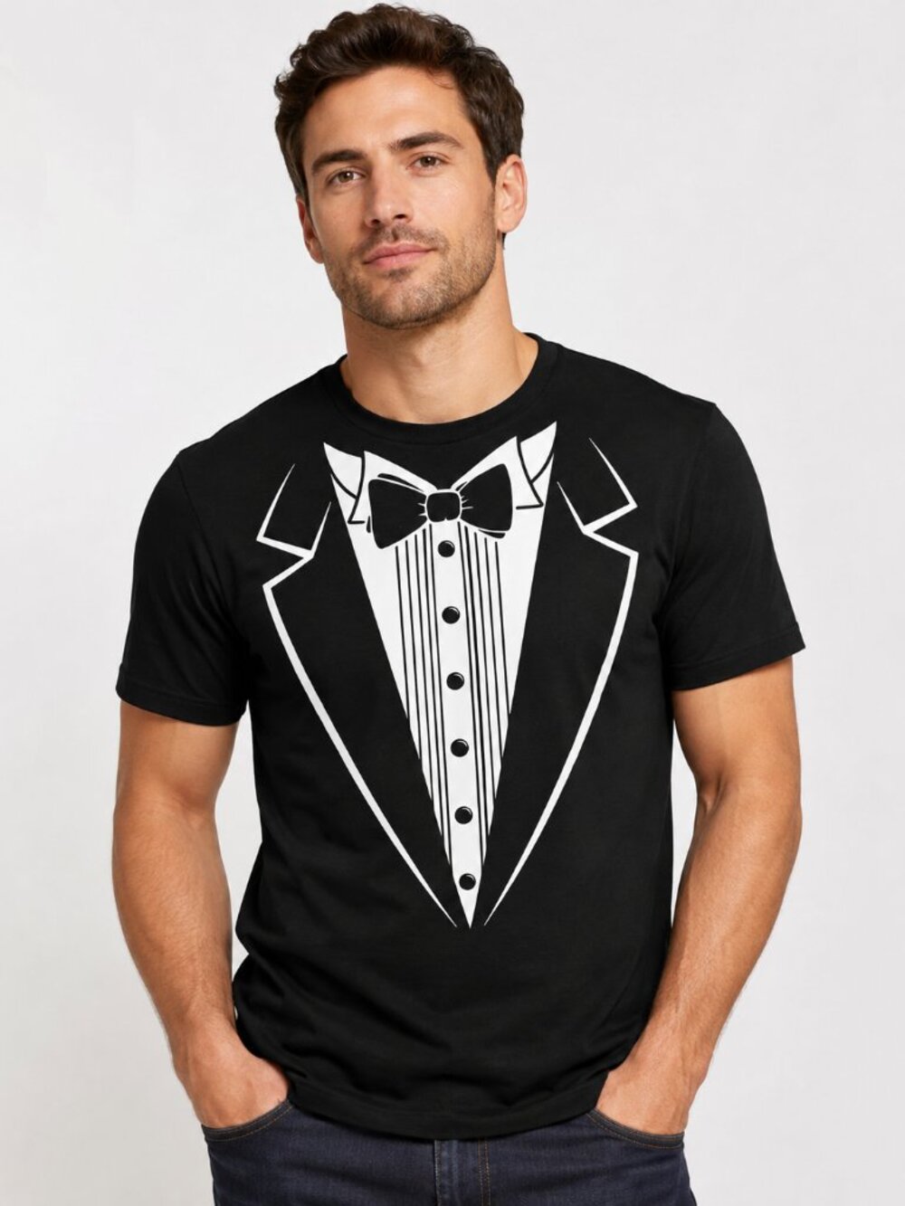 Men’s Tuxedo Graphic T-Shirt Regular Fit
